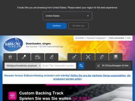 'karaoke-version.de' screenshot