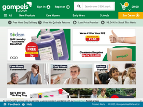 'gompels.co.uk' screenshot