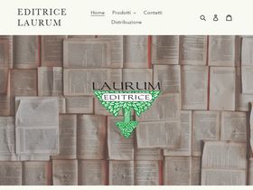 editricelaurum.it homepage screenshot