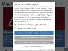 'bvs.de' screenshot