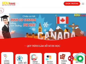 'duhocedutime.edu.vn' screenshot