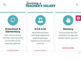 'survivingateacherssalary.com' screenshot