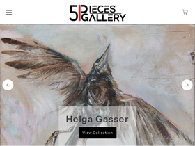 5piecesgallery.com homepage screenshot