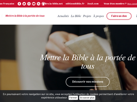 'la-bible.net' screenshot