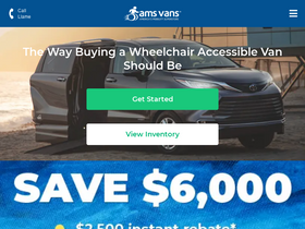'amsvans.com' screenshot