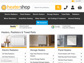'heatershop.co.uk' screenshot