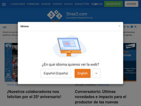 '3tres3.com' screenshot