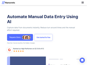 'nanonets.com' screenshot