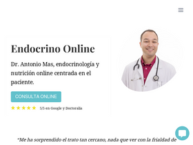 'masendocrino.com' screenshot