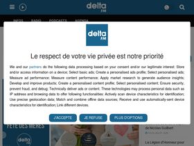 'deltafm.fr' screenshot