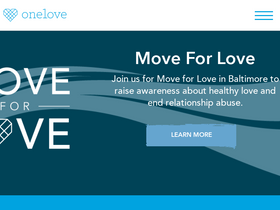 'joinonelove.org' screenshot