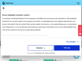 'clasfixare.se' screenshot