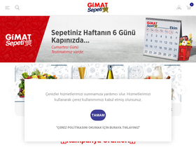 'gimatsepeti.com' screenshot