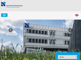 'hs-niederrhein.de' screenshot