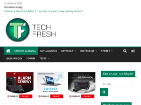 'techfresh.pl' screenshot