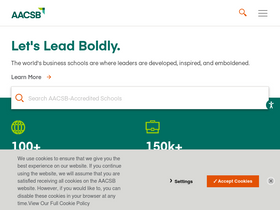 'aacsb.edu' screenshot