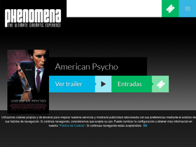 'phenomena-experience.com' screenshot