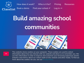 'classlist.com' screenshot
