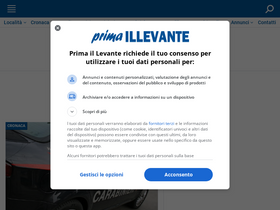 'primaillevante.it' screenshot