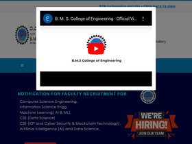 'bmsce.in' screenshot