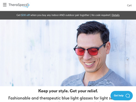 'theraspecs.com' screenshot