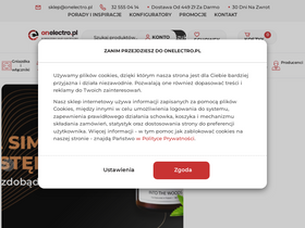 'onelectro.pl' screenshot