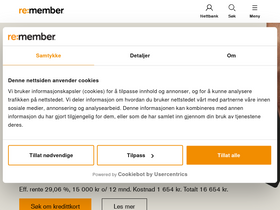 'remember.no' screenshot