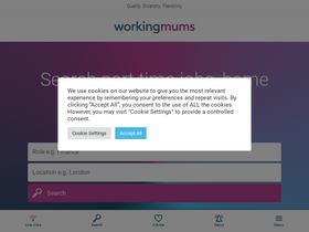 'workingmums.co.uk' screenshot