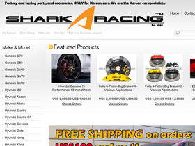 'sharkracing.com' screenshot