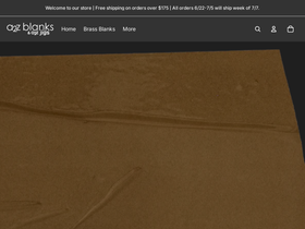 a2zblanks.com homepage screenshot