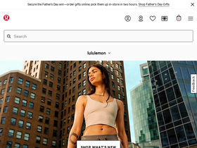 'lululemon.com' screenshot