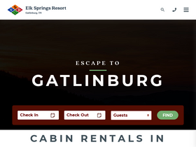 'elkspringsresort.com' screenshot