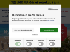 'folkeferie.dk' screenshot