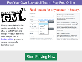 Basketball GM - Free online single-player basketball management simulation  video game