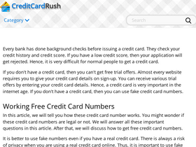 'creditcardrush.com' screenshot