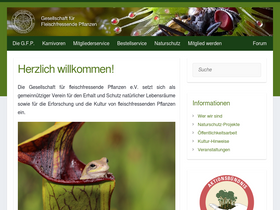 'carnivoren.org' screenshot