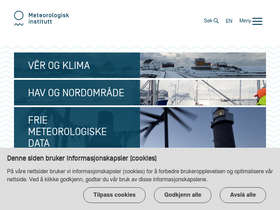 'met.no' screenshot