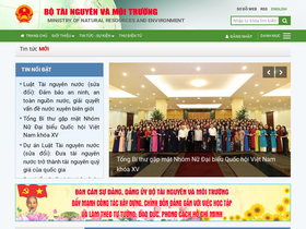 'monre.gov.vn' screenshot