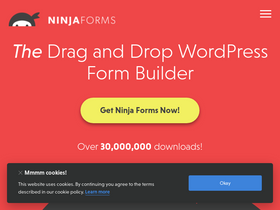 'ninjaforms.com' screenshot