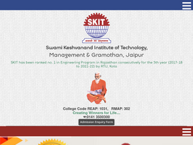 'icetce.skit.ac.in' screenshot