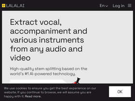 'lalal.ai' screenshot