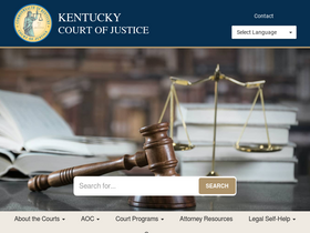 'kycourts.gov' screenshot