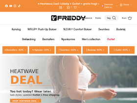 Freddypants homepage screenshot