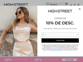 'highstreet.com.mx' screenshot