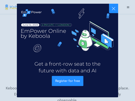 'keboola.com' screenshot