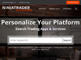 'ninjatraderecosystem.com' screenshot