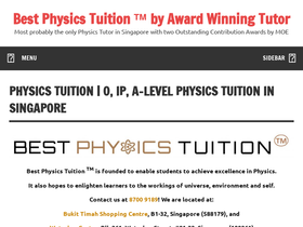Best Physics Tuition Centre Pte Ltd — Website preview
