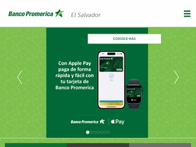 'promerica.com.sv' screenshot
