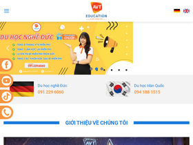 'avt.edu.vn' screenshot