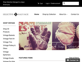 selectivesalvage.com homepage screenshot